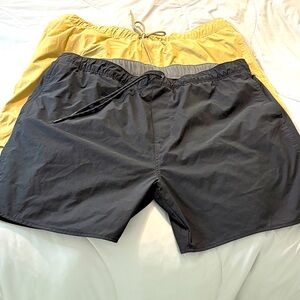 J Crew Elastic Waist Tan Black Shorts XL Bundle 2